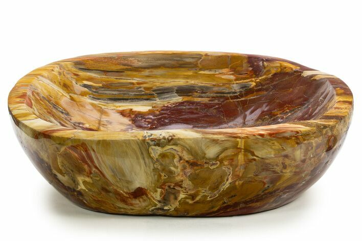 Polished Petrified Wood Bowl ( lbs) - Madagascar #337211